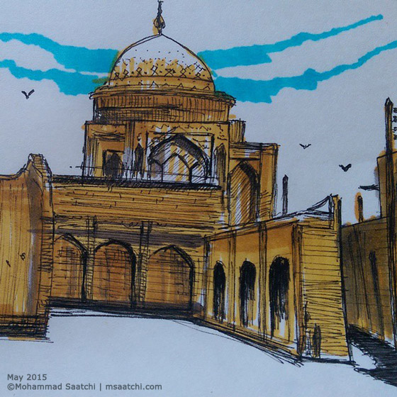 Sketch of Yazd